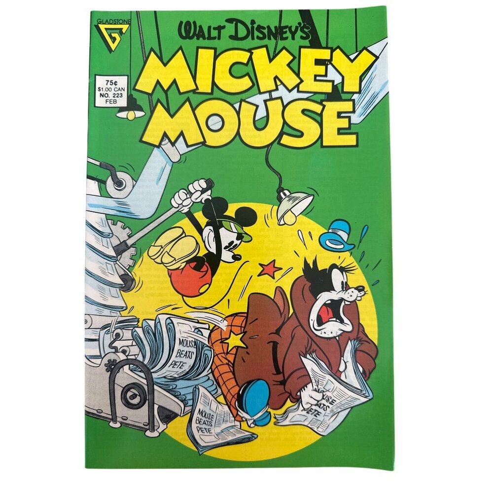 Gladstone Walt Disneys Mickey Mouse Comic Book #223 February 1987 Bagged Boarded